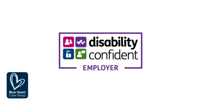 Blue Heart Care Group Achieves Disability Confident Employer (Level 2) Status
